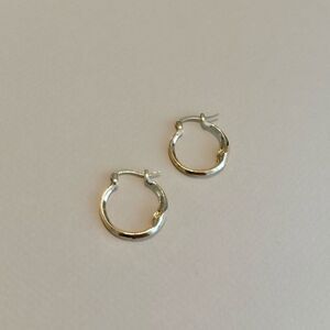 Moon hoop earrings N1058